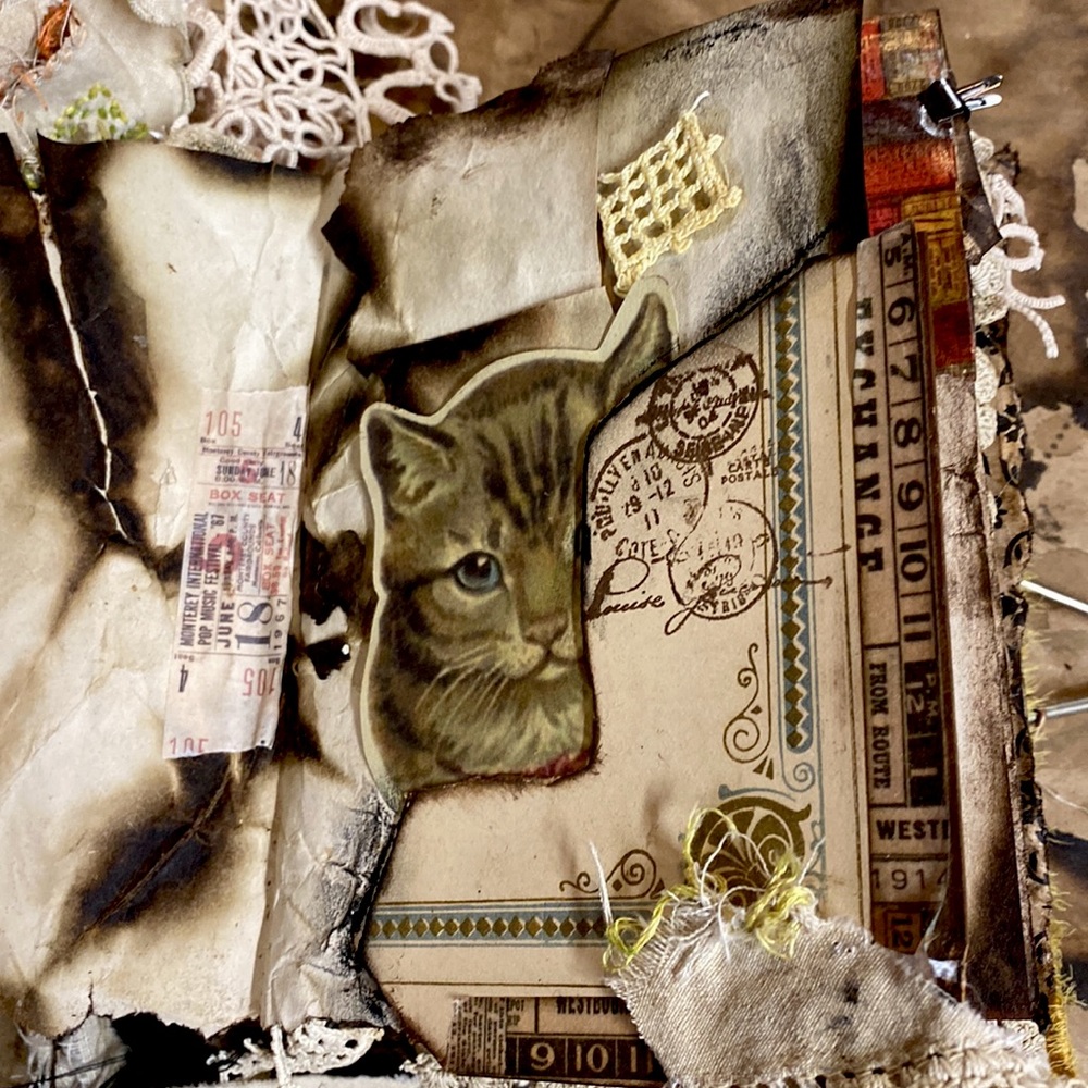 Antique Gothic Grunge junk journal - Picture 10 of 13